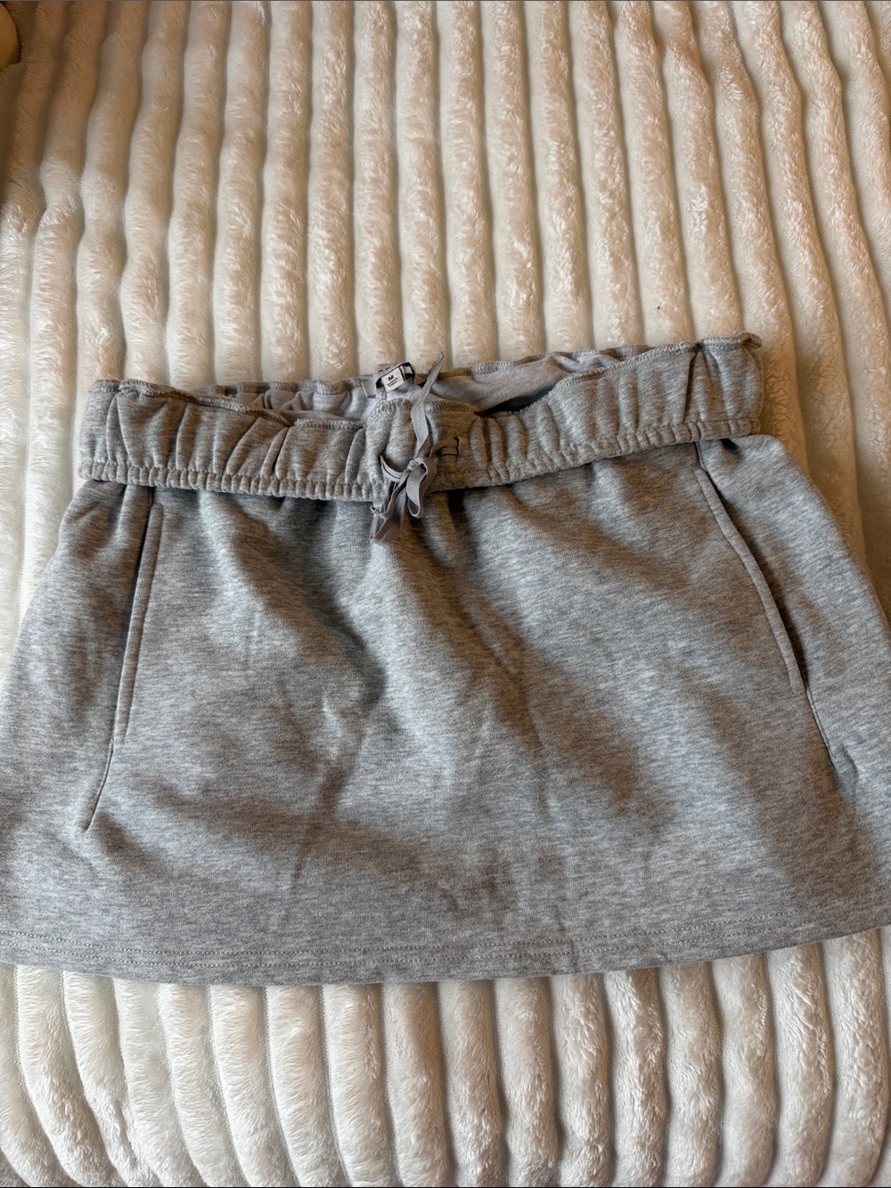 PacSun Heather Gray Drawstring Skirt